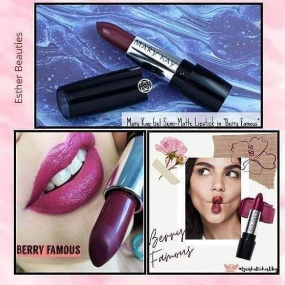 Mary Kay Gel Semi Matte Lipstick in Berry Famous. - Picture 2 of 5
